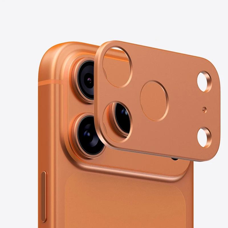 

Защитное кольцо для задней камеры 9D из алюминиевого сплава для IPhone 17/17 Air/17 Pro/17 Pro Max, противоударная и антицарапающая пленка For iphone 17pro оранжевый