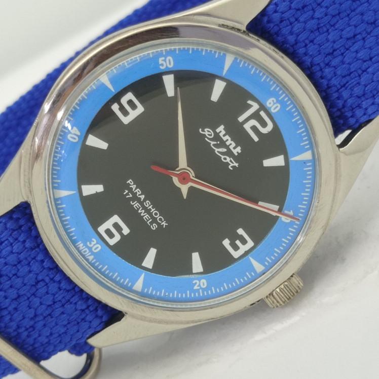 

USED HMT PILOT INDIAN MENS MECHANICAL WATCH a412762-1 Sku007-a412762