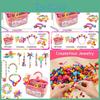 Childrens Pop Bead Crafting Set For Handeye Coordination And Imagination Enhancement