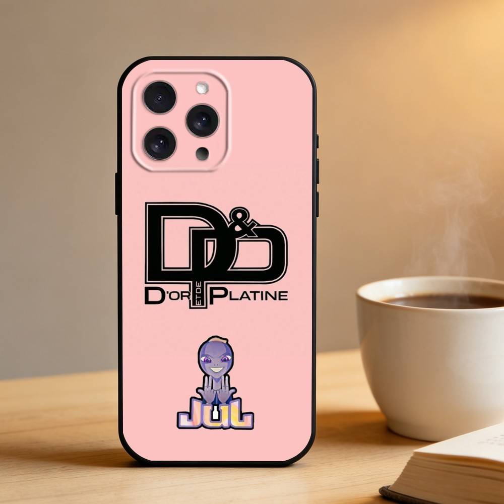

H-Hots Juls Rapper Logo Phone Case For iPhone 17 16 15 14 13 12 Max Plus Silicone Black Cover iPhone15promax
