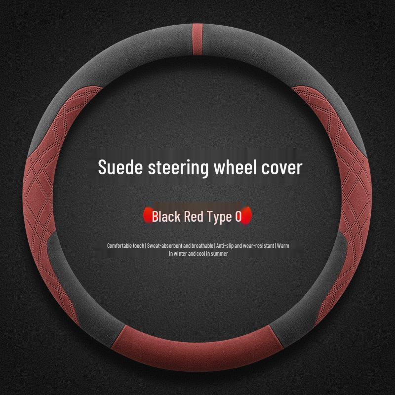 Ultra-Thin Non-Slip Suede Steering Wheel Cover for 23/24 Changan Xingka - All Seasons.