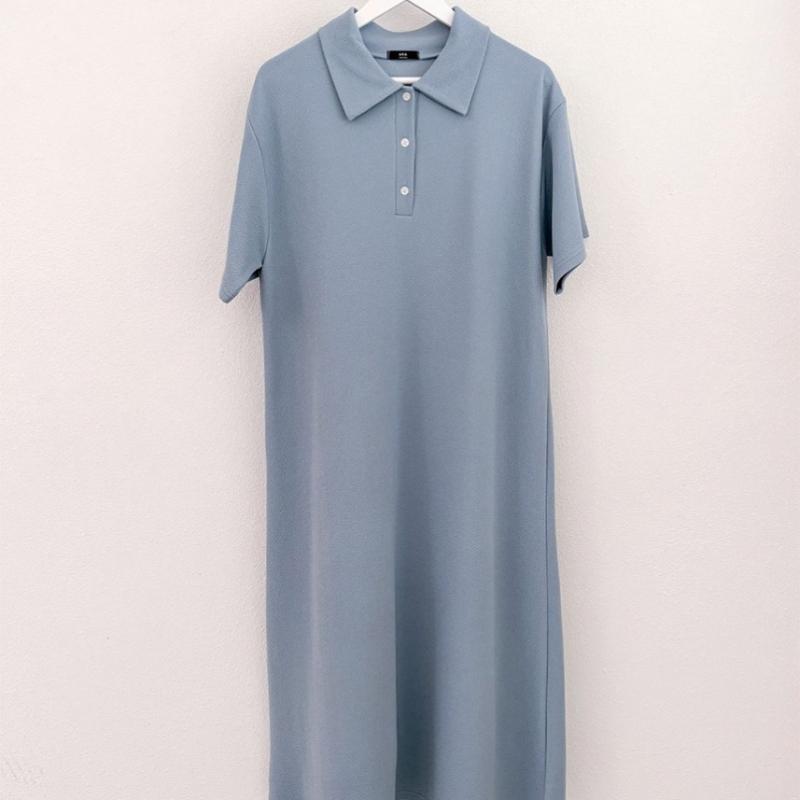 Shop   Women BAsic CollAr Button Open A Line Dress blAck ArA Wdr 3194