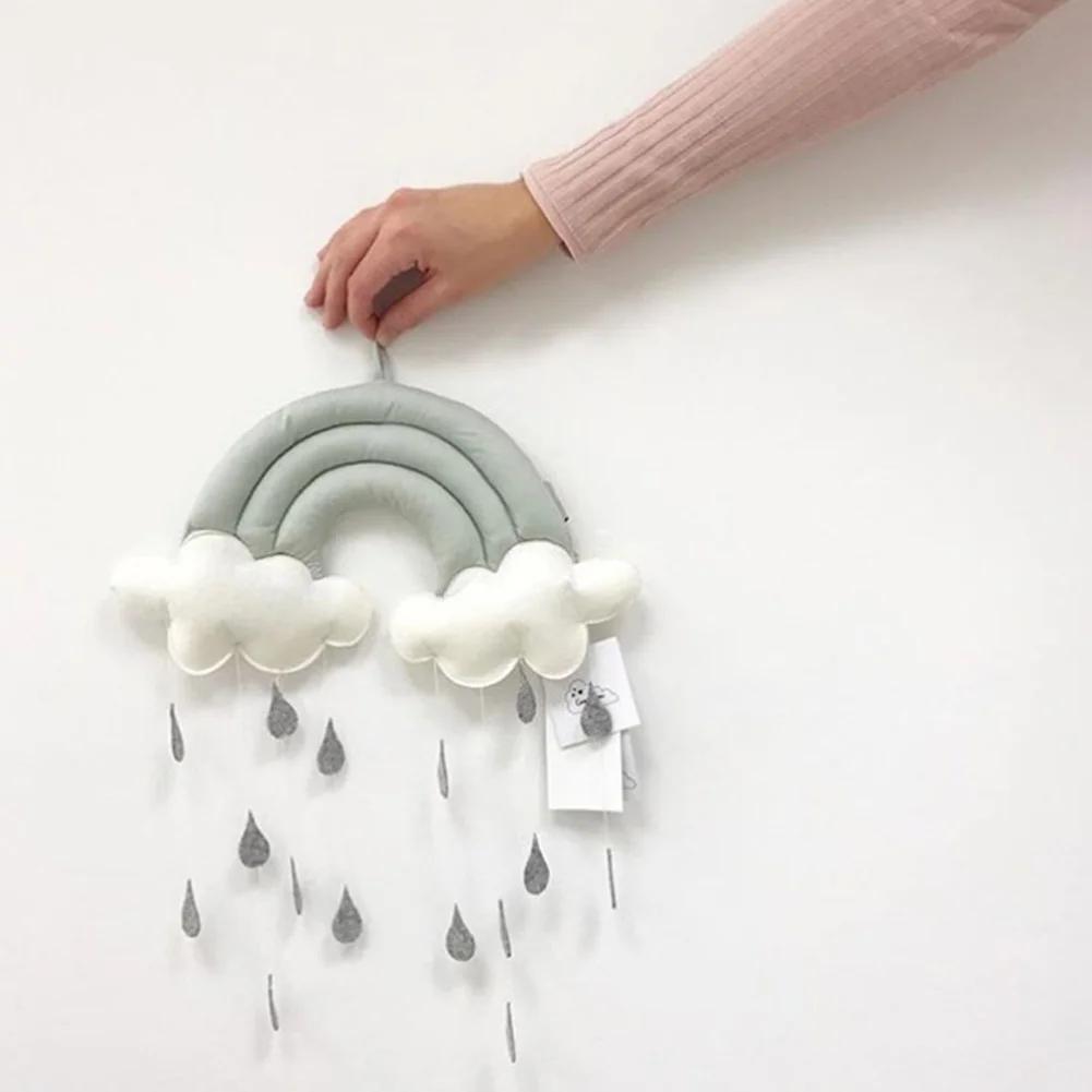 Cute Kids Play Tent Decoration Tent Props Toy Raining Clouds Water Drop Baby Bed Room Hanging Wall Decor Room Decoration