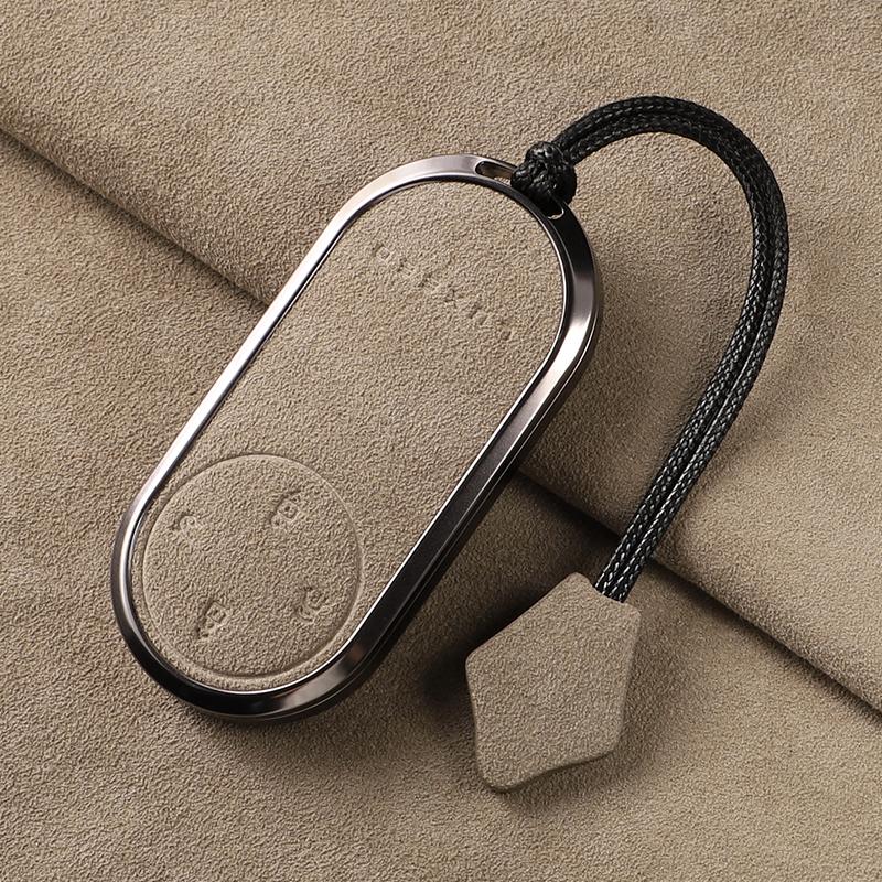 For LUXEED R7 Car Key Case Cover Set Zhijie S7 All-inclusive Flip Fur Hongmeng Zhixing Pure Electric Buckle Suede Case