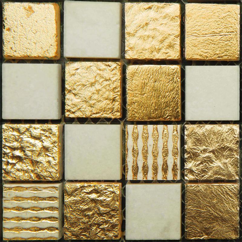 

10 шт./набор Наклейки на стену Домашние аксессуары Имитация мрамора Самоклеящиеся наклейки на плитку Домашние украшения для ванной 15*15cm - 10pcs