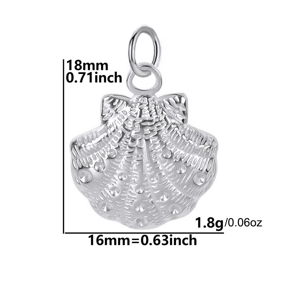 stainless steel Zircon Pendants women Necklace for choker Women DIY Pendant shell Starfish Conch charms necklace women Zircon