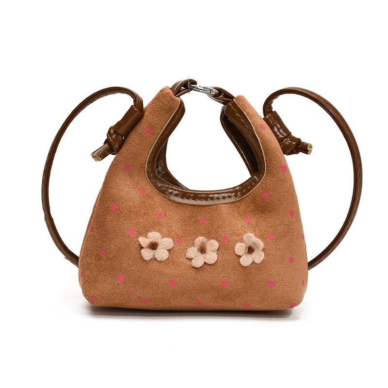 Kids' High-End Retro Polka Dot Crossbody Handbag: Parent-Child Matching Bag