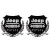 2Pcs Metal Emblem Sticker Car Badge Decoration Decals For Jeep Wrangler Rubicon Renegade Compass Grand Cherokee Patriot Liberty AMU1
