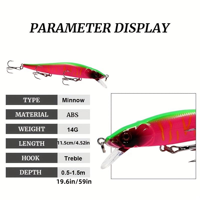 FTK Luya Bait 11.5cm/14g Mino Bait Submerged Hard Bait Simulation False Bait