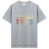 Best Of 1973 Birthday Gifts T Shirt Men's Cotton Funny T-Shirt Old Graphic T Shirt Men Clothing Oversized Tshirt Tees