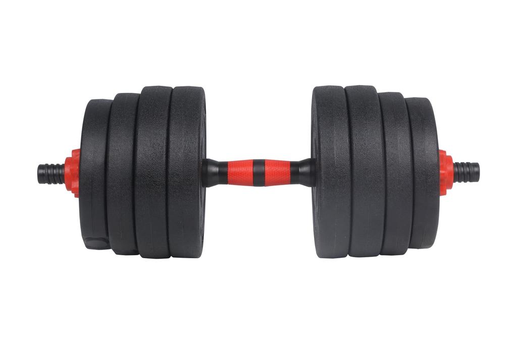 20 Kg Adjustable Bitumen Dumbbells + Barbell