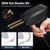50W US Plug Auto Bumper Repair Tools Kit Plastic Welder Gun Garage  Hot Stapler Lassen Machine