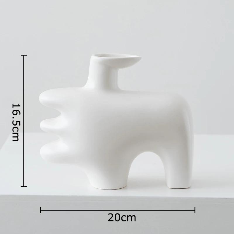 

Thumbs Up Ceramic Vase Abstract Art Plant Pot Table Decoration Minimalism Flower Vases Flowers Arrangement Room Aesthetic Decor белый