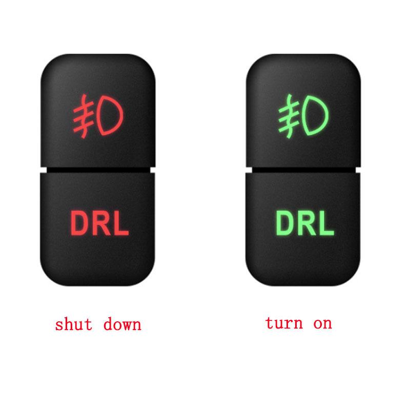 Car Dual Key Switch Dualradar Power Supply LED Headlight Switch Button For Mitsubishi ASX LancerEX Pajero V73 V93 V97