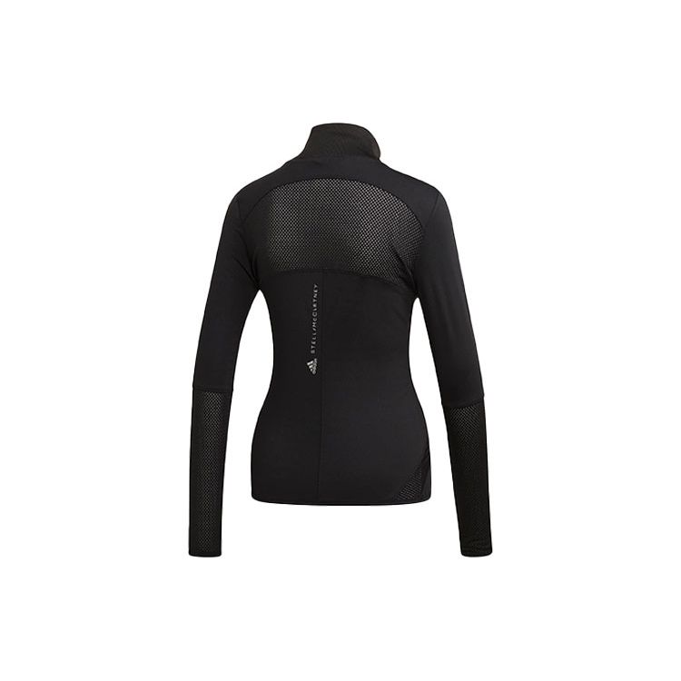 Adidas X Stella McCartney Essentials Zip Collar Sports Quick-Dry Jacket Women Jackets Black EA2219