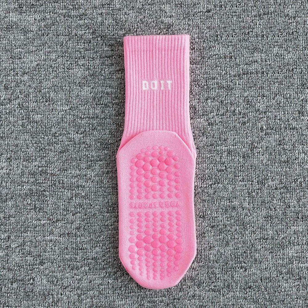 2pcs Cotton Mid-calf Yoga Socks Breathable Pilates Socks Fashion Sports Socks