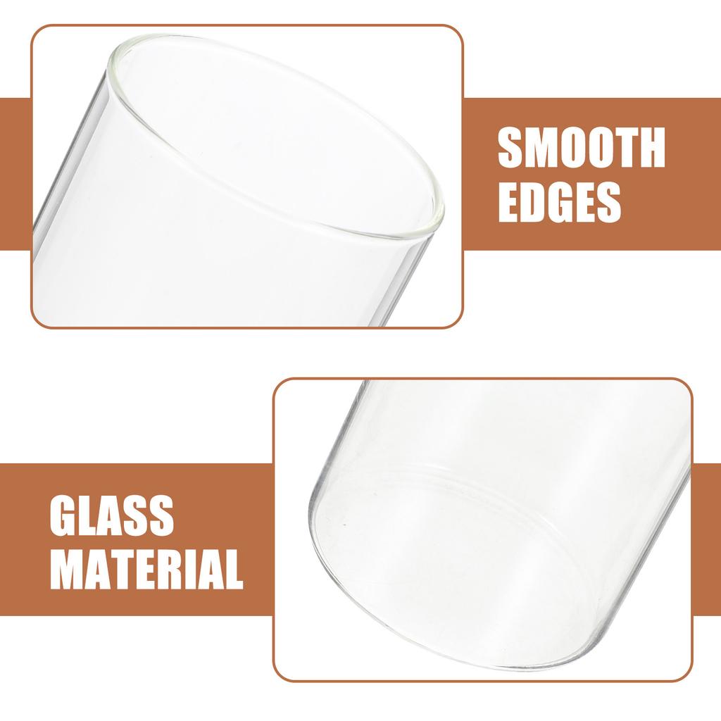 6Pcs Clear Glass Vase Set Cylinder Vases for Centerpieces Floating Holders Tall Glass Holder for Living Room