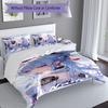 3pcs Custom Name Genshin Impact Ayaka Kamisato Set,Includes 1 Duvet Cover and 2 Pillowcases,All-season Bedroom Decor