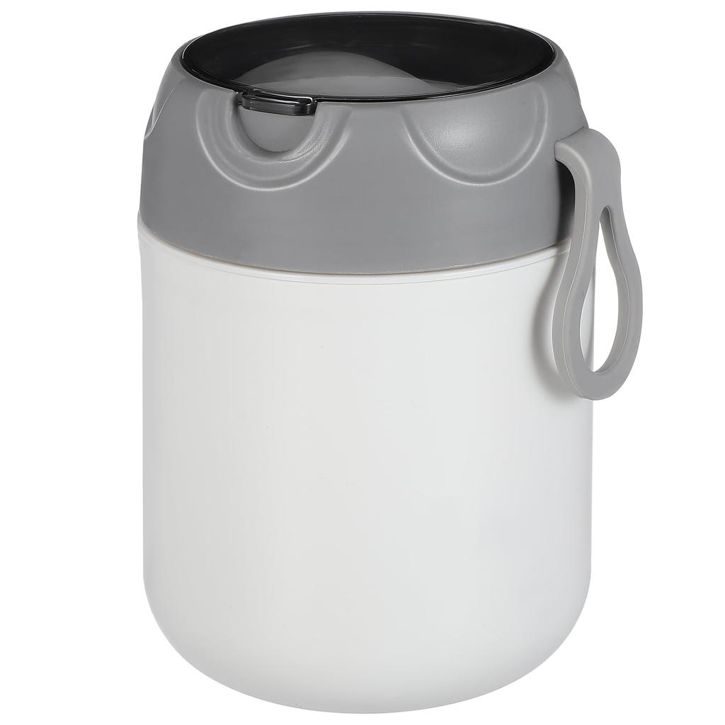 NUOLUX Polévka 500ml Velká Polévka Obědová Polévka Bento Nádoba na Polévku s Jídlem Škola nebo Domov Snadné Mytí v Myčce Obsahuje Bílou Sklenici, Vhodné do Mikrovlnné Trouby, Kapacita,