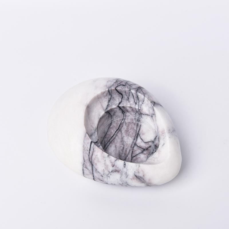 Elegant Fashion Stone Candlestick Stand Dining Table Decor Mantle Valentine's Day Gift Romantic Marble Candle Holder