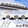 Strong Metal Roof Snowguard Fan Molded Plan Prevents Ice And Snow Avalanches Oxidation Resistant Coating For Winter Safety