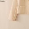 ZANZEA Women Casual Turn Down Collar Long Sleeve Classic Blazer