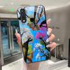 Beautiful Flower Cute Cats Case For Vivo Y11 2019 1906 Y12 Y17 Y15 Y19 Tempered Glass Phone Case Protective Cover Hard Shell