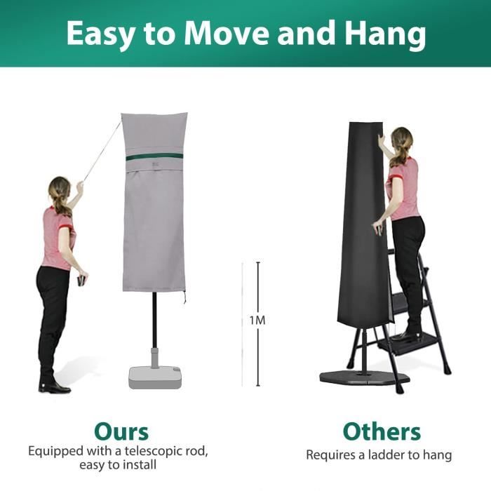 Housse de protection - sekey - 270cm x 460cm - imperméable - 100% polyester - gris clair