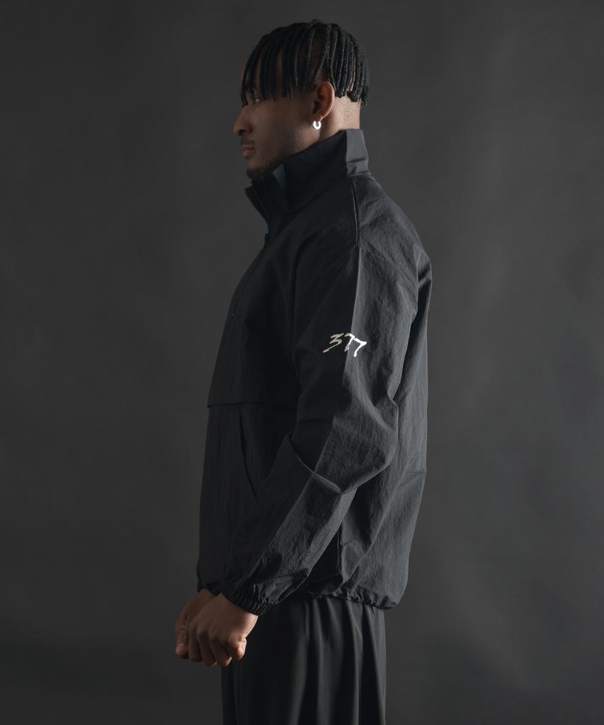 Phermenon Loose Fit Nylon Anorak [Black]