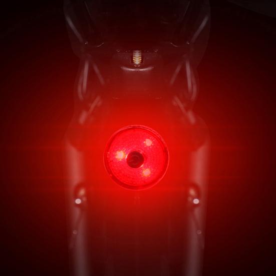 Bike Rear Light Compacted Weatherproof USB Charging Rechargeable Bicycle Brake Lamp for Night Riding