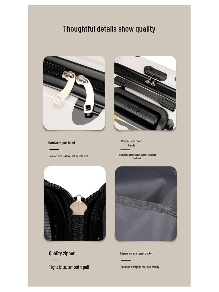 18" Cartoon Unisex Children's Spinner Luggage with Combo Lock & Wheels for Students