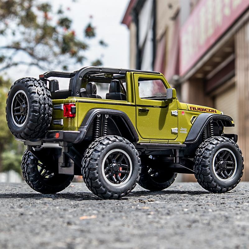 

1:20 Jeeps Wrangler Rubicon 1941, модель автомобиля, игрушечный автомобиль с высокой имитацией, изысканный внедорожный сплав, коллекция игрушек, автомобиль для детей