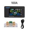 DC 7.5~100V Voltage Ammeter Power Meter Power Indicator Vehicle Lithium Iron Phosphate Bidirectional Detection Coulomb Meter