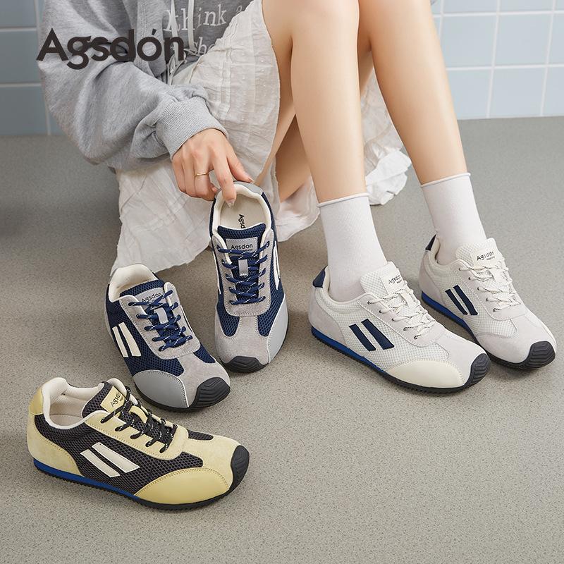 Augustus Dunde Training Shoes Women's 2025 New Summer Casual Shoes Functional Wind Mesh Forrest Gump Shoes Flat Sneakers