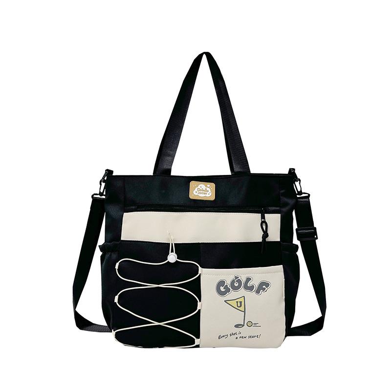 

Рюкзак и сумка кроссбоди в корейском стиле большой вместимости для девочек - Идеально для студентов One Size чёрный