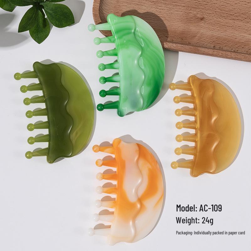 Scalp Meridian Head Therapy Gua Sha Facial Cupping Massage Comb