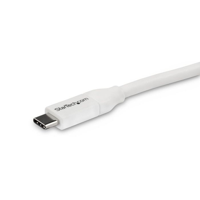 Startech 4m USB-C To USB-C Cable with 5A Power Delivery - White - Sync & Charge