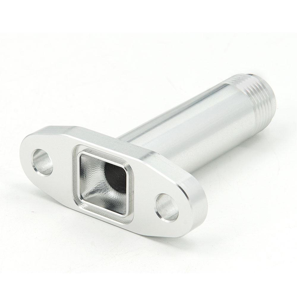 XMSJ-An10 Hole Pitch 2"/51 Turbo Oil Drain Return Flange Adapter Sliver CNC Process Leakproof for T3 T4 GT28 GT30 GT35 T25