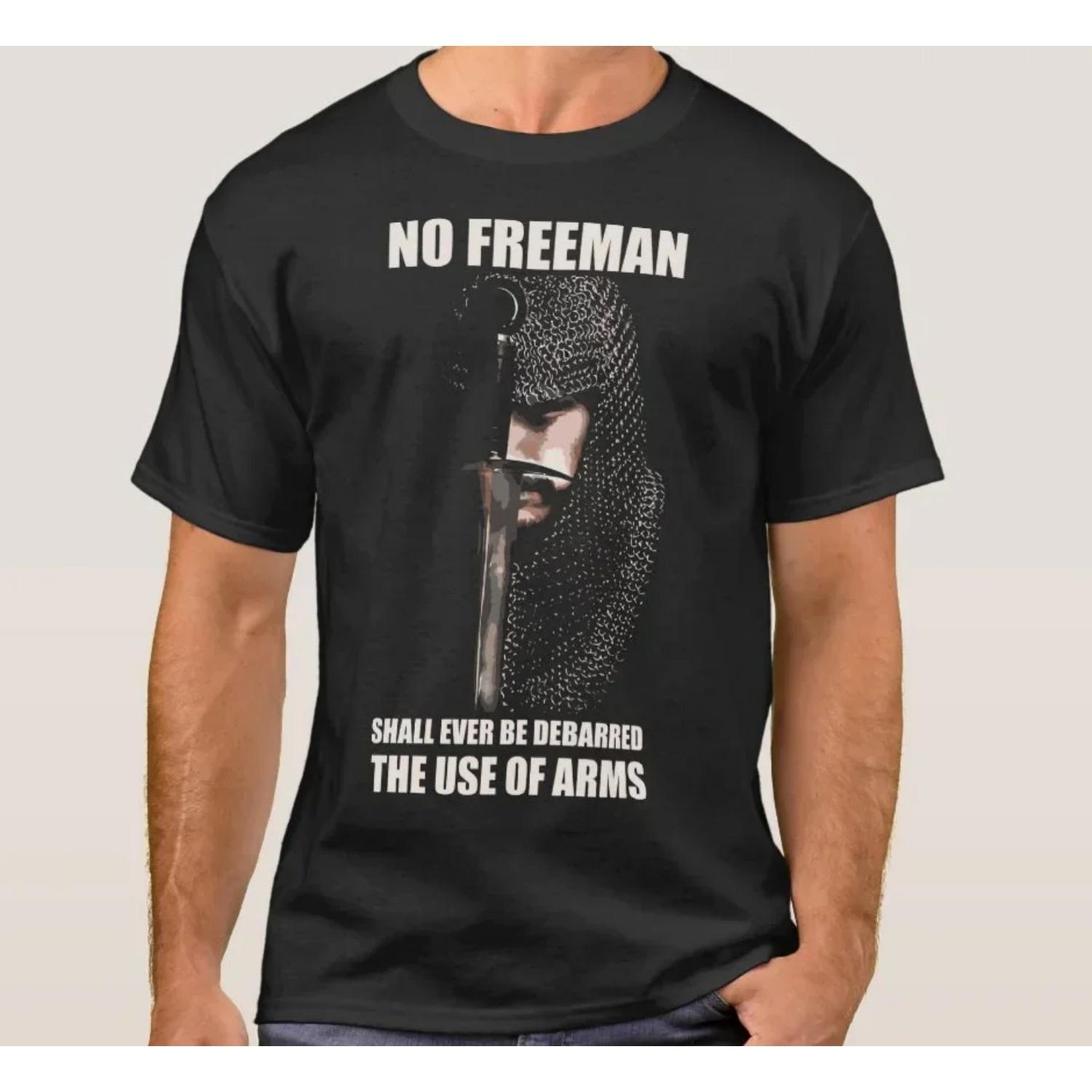 

2nd Amendment Gun Rights Inscriptions Crusaders T-Shirt 100% Cotton O-Neck Summer Short Sleeve Casual Mens T-shirt Size S-3XL XXXXXL чорний