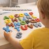 Montessori Holz Tier Buchstaben Puzzle: Lernspielzeug für das frühe Englischlernen von Kindern