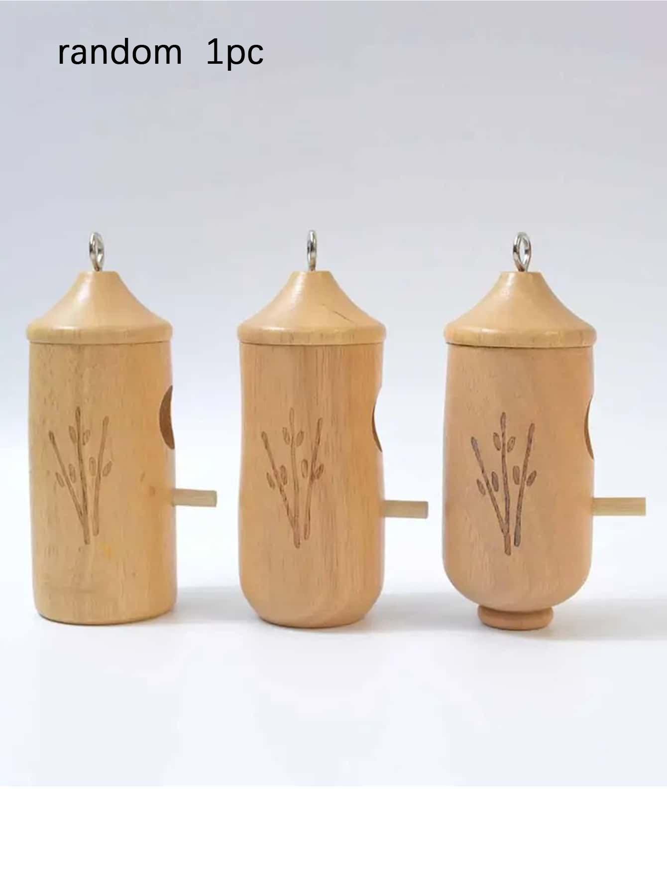 

1pc-Hummingbird nest hanging swing bird nest house wooden style random