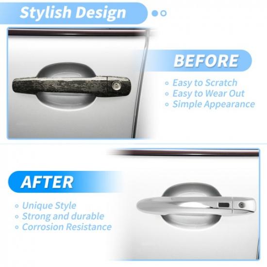 Door Handle Cover Protector For Nissan Sentra Altima X-Trail Qashqai Chrome New