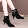 Fashion Booties Lightweight Zip Butterfly Bow Ankle Boots for Women Autumn Fashion 2025 Comfortable and Elegant Sale Woman Short Shoes