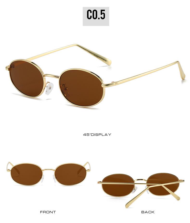 2025 Unisex Japanese-Style Metal Round Sunglasses: Retro Trendy Small Frame for Women