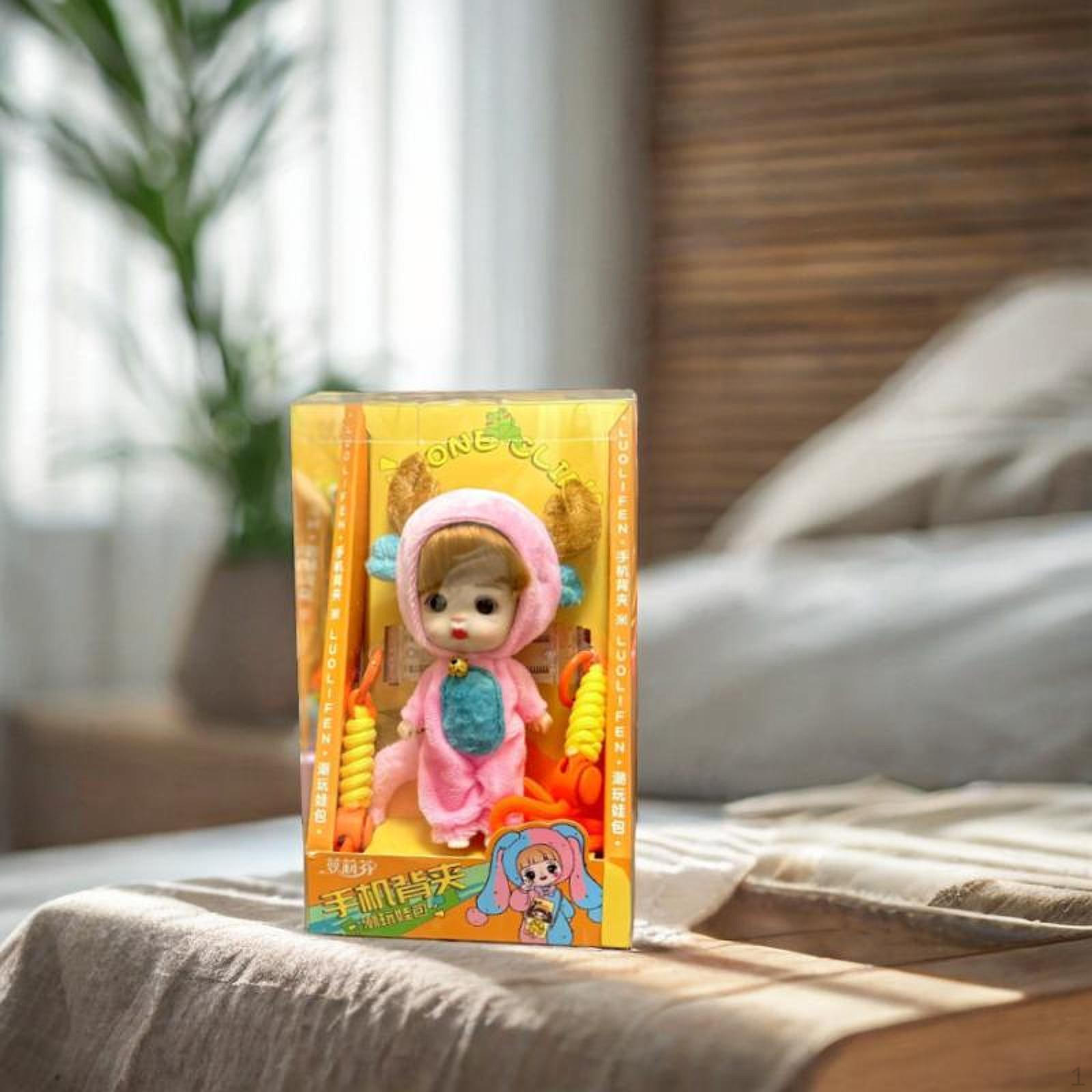 

Милый кукольный спальный мешок детские сумки зажим для мобильного телефона декоративный подарок на день рождения для девочек в гостиную Pink Deer