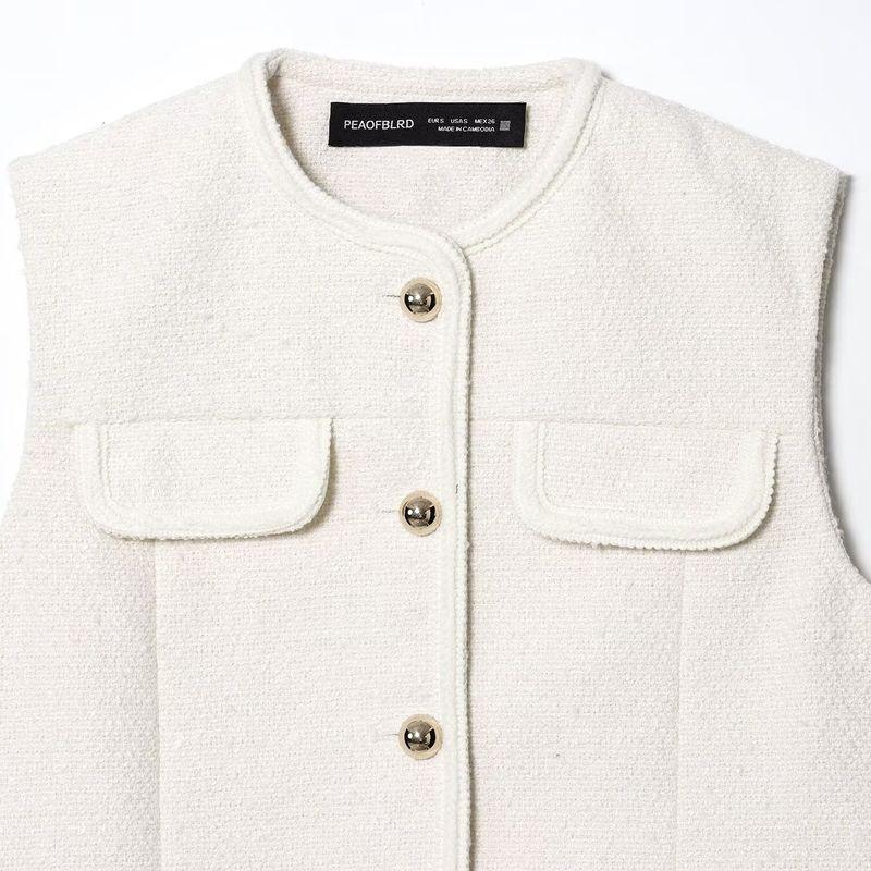 Kaslead New Women Clothes Western Style Loop Velvet Vest Vest Half Body Short Dress 1292239 1292331