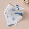 Super Soft Cotton Infant Bib & Neck Warmer - Anti-Spit Up, Autumn/Winter Triangle Scarf