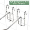 3.2mm Thickness Screen Hooks 5-25cm Wire Mesh Hanging Hooks Store Organizer  For Screen Grid