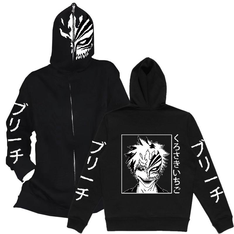 Oversized Y2K Streetwear Hooded Zip-Up Sweatshirt Men Women Loose Fit Graphic Print Long Sleeve Pullover