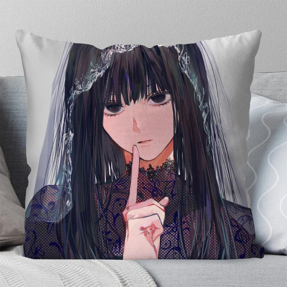 Osaragi Anime S-Sakamoto Days Pillow Case Square Pillow Bedroom Sofa Leisure Comfortcushioncar Living Room Home Decoration 40X40